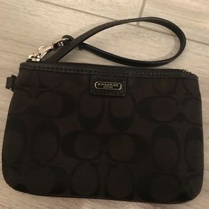Black Coach Wristlet